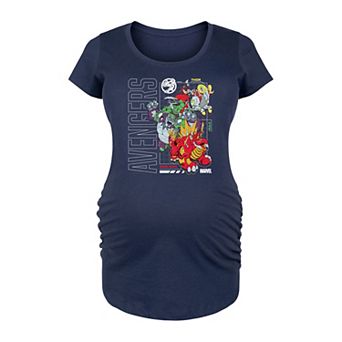 Maternity Marvel Avengers Mech Schematic Graphic Tee