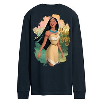 Men's Disney's Pocahontas Sunflowers Long Sleeve Graphic Tee