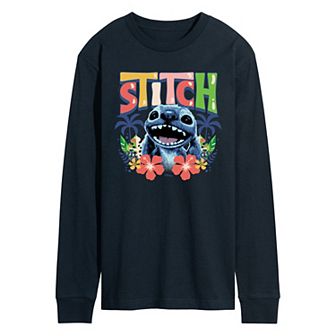 Men's Disney's Lilo & Stitch Live Action Long Sleeve Graphic Tee