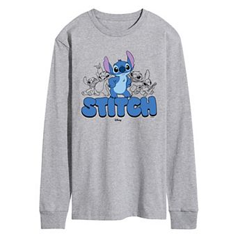 Men's Disney's Lilo & Stitch Poses Long Sleeve Graphic Tee