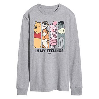 Men's Disney's Winnie The Pooh In My Feelings Long Sleeve Graphic Tee
