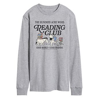 Men's Disney's Winnie The Pooh The Hundred Acre Wood Reading Club Long Sleeve Graphic Tee