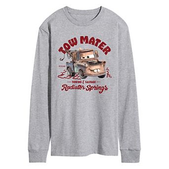 Men's Disney / Pixar's Cars Tow Mater Radiator Springs Long Sleeve Graphic Tee