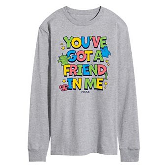 Men's Disney / Pixar's Toy Story You've Got A Friend In Me Long Sleeve Graphic Tee