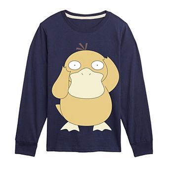 Boys 8-20 Pokémon Psyduck Oversized Long Sleeve Graphic Tee