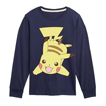 Boys 8-20 Pokémon Pikachu Oversized Long Sleeve Graphic Tee
