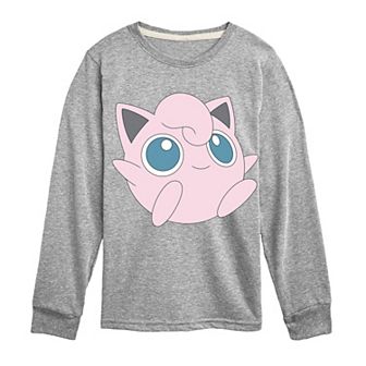 Boys 8-20 Pokémon Jigglypuff Oversized Long Sleeve Graphic Tee