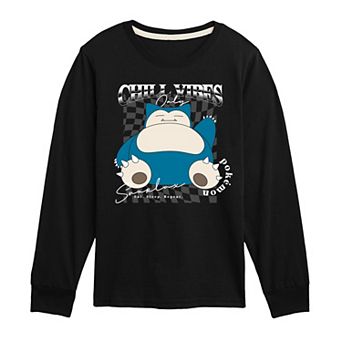 Boys 8-20 Pokémon Snorlax Chill Vibes Only Long Sleeve Graphic Tee