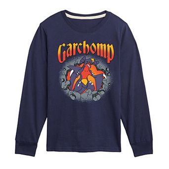 Boys 8-20 Pokémon Garchomp Rocks Long Sleeve Graphic Tee
