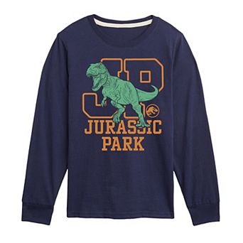 Boys 8-20 Jurassic Park Collegiate Long Sleeve Graphic Tee