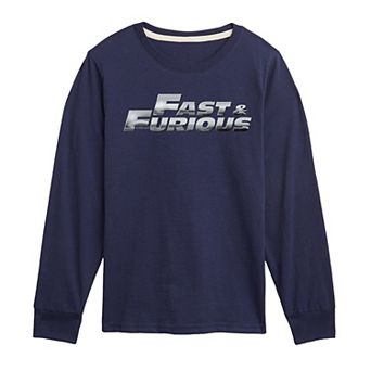 Boys 8-20 Fast & Furious Logo Chrome Long Sleeve Graphic Tee