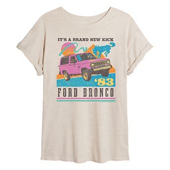 Juniors' Ford Bronco Retro Oversized Tee