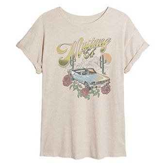 Juniors' Ford Mustang 64 Desert Oversized Tee