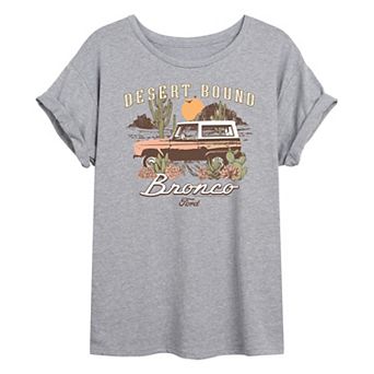 Juniors' Ford Bronco Desert Bound Oversized Tee