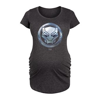 Maternity Marvel Black Panther Circle Logo Graphic Tee
