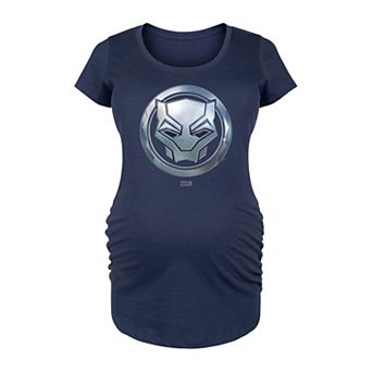 Maternity Marvel Black Panther Circle Logo Graphic Tee