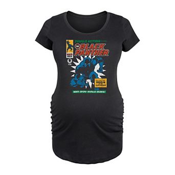 Maternity Marvel Black Panther Comic Cover Graphic Tee