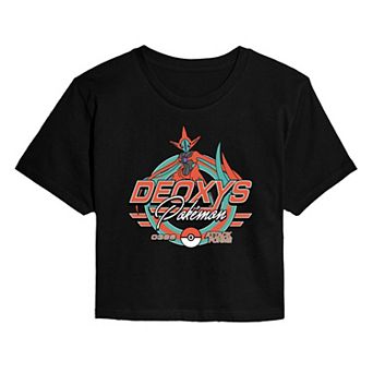 Juniors' Pokémon Deoxys Racing Cropped Tee