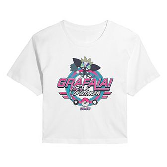 Juniors' Pokémon Grafaiai Racing Cropped Tee