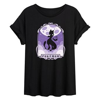 Juniors' Pokémon Mewtwo Pose Oversized Tee