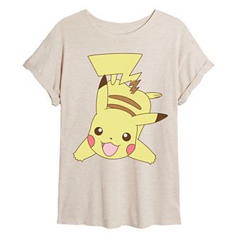 Juniors' Pokémon Pikachu Oversized Tee