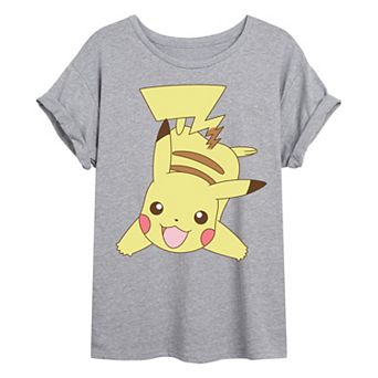 Juniors' Pokémon Pikachu Oversized Tee
