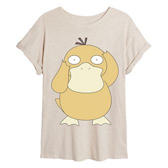 Juniors' Pokémon Psyduck Oversized Tee
