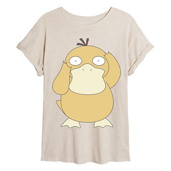 Juniors' Pokémon Psyduck Oversized Tee