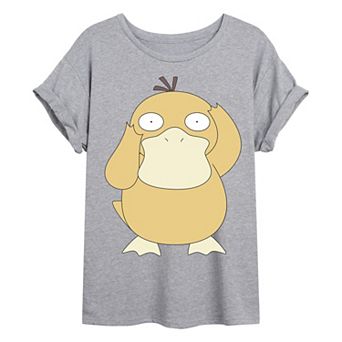 Juniors' Pokémon Psyduck Oversized Tee