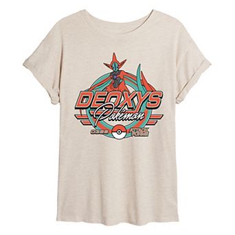 Juniors' Pokémon Deoxys Racing Oversized Tee