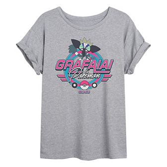 Juniors' Pokémon Grafaiai Racing Oversized Tee