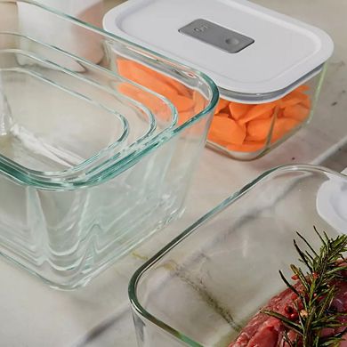 OU Glass Food Storage Container Set 16pc (set of 8) Airtight, Microwave & Freezer Safe