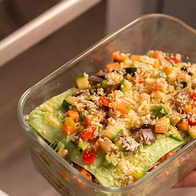 OU Glass Food Storage Container Set 12pc (set of 6) Airtight Lid w Microwave Valve, Microwave Safe