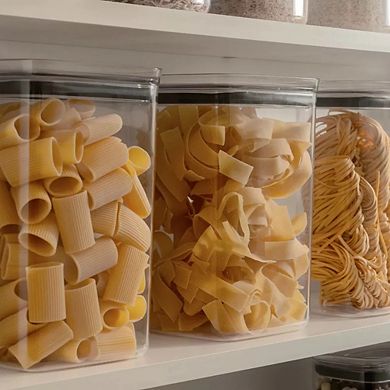 OU Airtight Food Storage Container 3.7qt, BPA Free Clear Plastic Food Storage Container