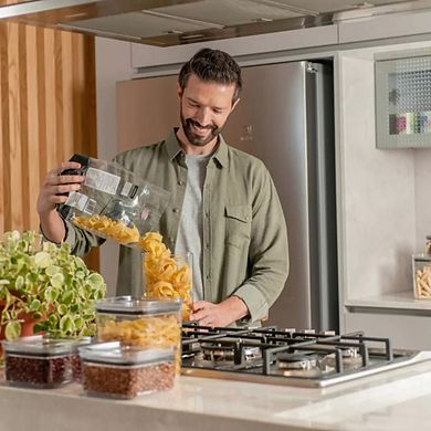 OU Airtight Food Storage Container 4.2 Cup, BPA Free, Clear Plastic Container with Leak Proof Lid