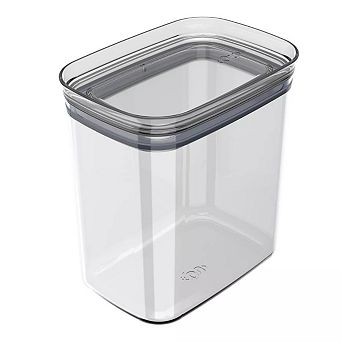 OU Airtight Food Storage Container 6.3 cup Stackable Plastic Pantry Organizer with Leak Proof Lid