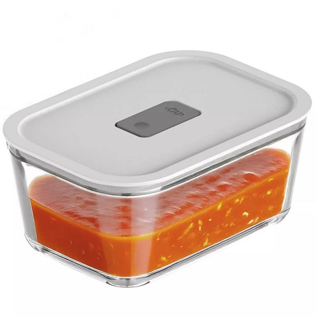 OU Glass Food Storage Container 5 Cup - Airtight Leak Proof Lid with  Microwave Valve