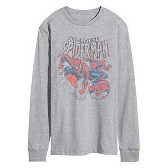 Men's Marvel The Amazing Spider-Man Retro Long Sleeve Graphic Tee
