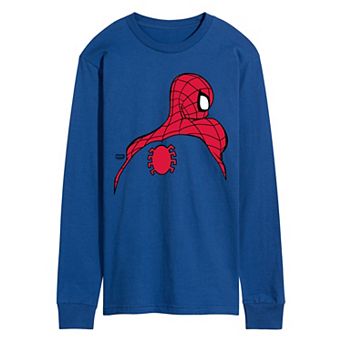 Men's Marvel Spider-Man Pose Long Sleeve Graphic Tee