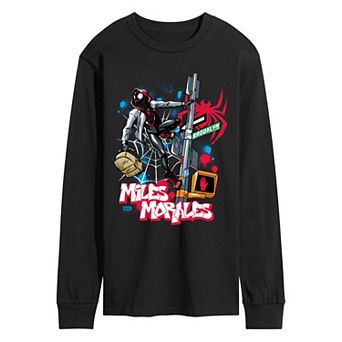 Men's Marvel Spider-Man Miles Morales Long Sleeve Graphic Tee