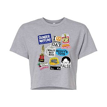 Juniors' The Office Cropped Tee