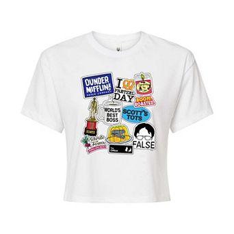 Juniors' The Office Cropped Tee