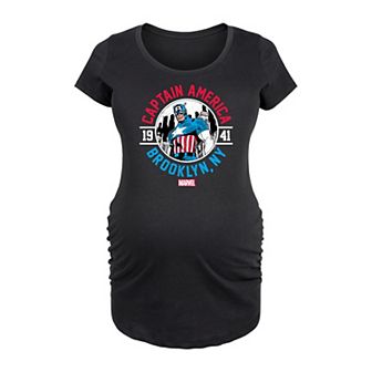 Maternity Marvel Captain America Brooklyn NY 1941 Graphic Tee