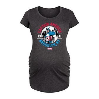 Maternity Marvel Captain America Brooklyn NY 1941 Graphic Tee