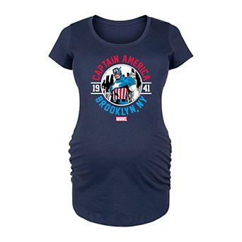 Maternity Marvel Captain America Brooklyn NY 1941 Graphic Tee