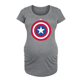 Maternity Marvel Captain America Shield Graphic Tee