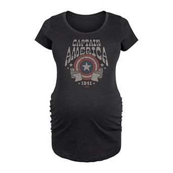 Maternity Marvel Captain America Graphic Tee