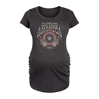 Maternity Marvel Captain America Graphic Tee