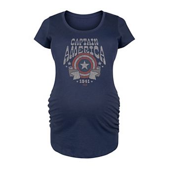 Maternity Marvel Captain America Graphic Tee