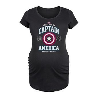 Maternity Marvel Captain America Graphic Tee